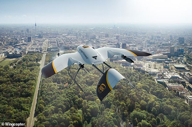 UPS Ciptakan Drone Pengiriman Berkecepatan Tinggi