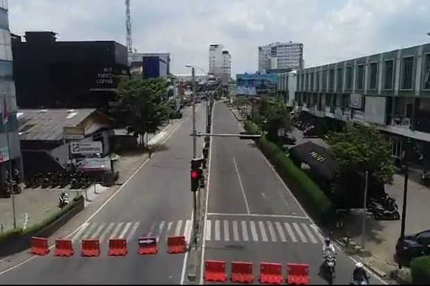 Cegah Corona, Jalan Gajahmada di Kota Pontianak Ditutup