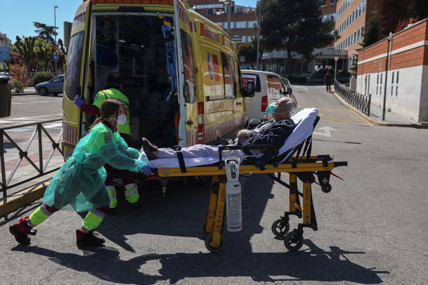 Angka Kematian Akibat Wabah Corona di Spanyol Tertinggi