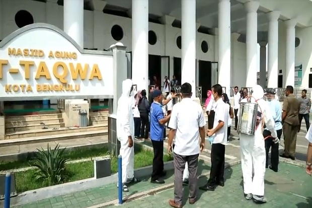 1 Positif Corona Meninggal, 24 Jamaah Tabligh Terus Diisolasi di Masjid At Taqwa Bengkulu