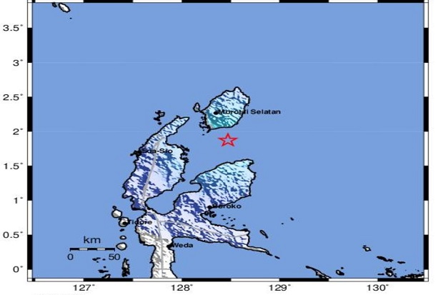 Gempa Magnitudo 4,3 SR Guncang Morotai Malut, Tak Berpotensi Tsunami