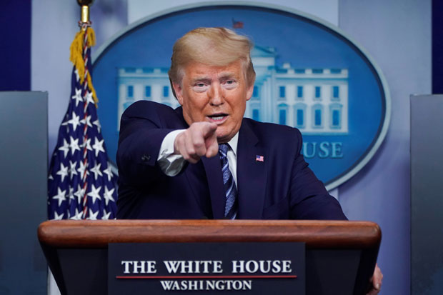 Presiden Trump Klaim Krisis Corona Mulai Menurun