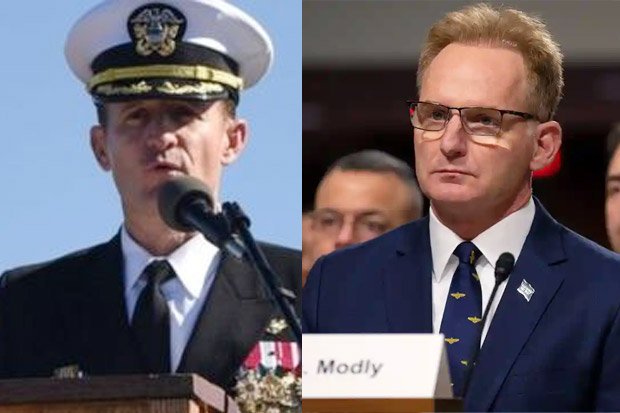 Hina Komandan Kapal Induk, Plt Sekretaris AL AS Mengundurkan Diri