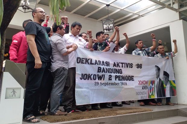 Aktivis 98 Bandung Deklarasi Dukung Jokowi-Maruf di Pilpres 2019