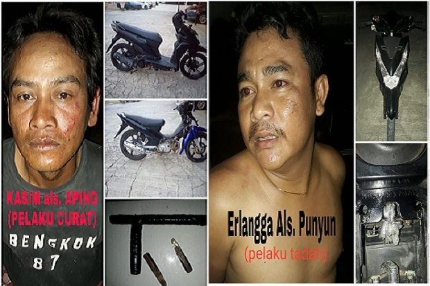 Pencuri Motor di Indramayu Tersungkur Ditembak Polisi