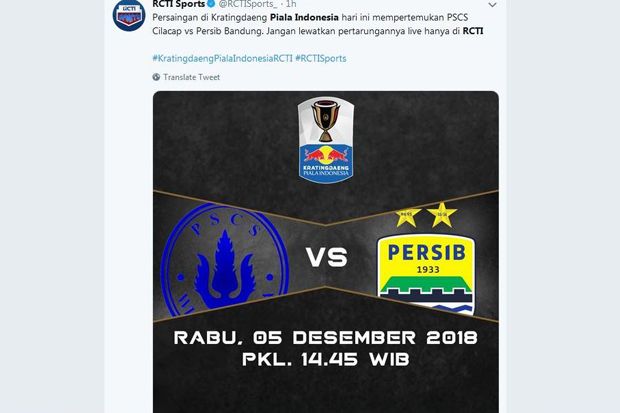 Dijamu PSCS Cilacap, Persib Bandung Yakin Menang