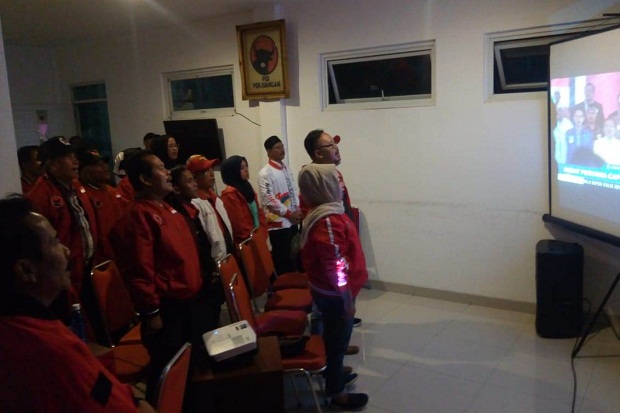 Debat Pilpres, Kader PDIP KBB Puas dengan Penampilan Jokowi-Maruf