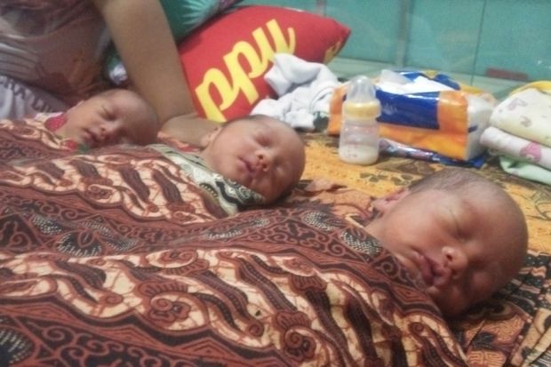 Bayi Kembar Tiga Lahir di RSUD Cideres Majalengka