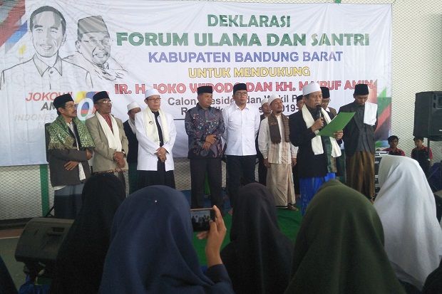 Forum Ulama-Santri se-KBB Siap Menangkan Jokowi-Maruf