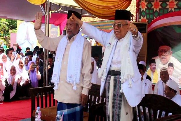 Safari Politik di Cirebon, KH Maruf Amin Minta Dukungan Santri dan Kiai