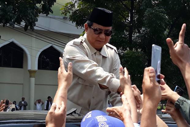 Teriakan Prabowo Presiden Terdengar di Depan Kantor PP Persis