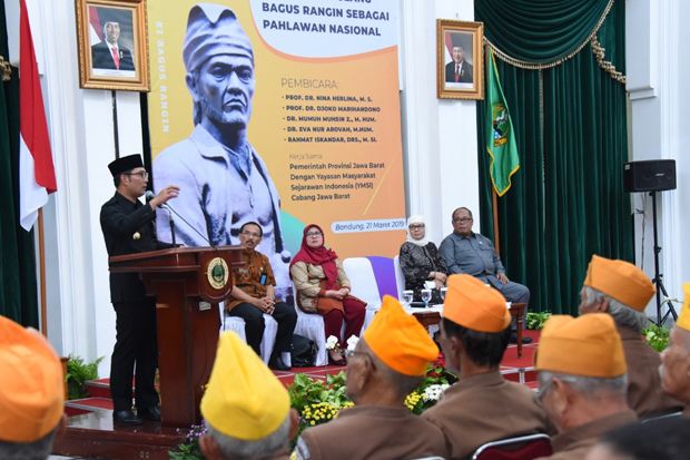Ridwan Kamil Dukung Usulan Bagus Rangin Jadi Pahlawan Nasional
