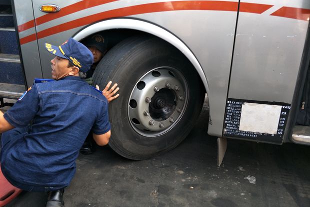 Bus yang Digunakan untuk Angkutan Lebaran Harus Laik Jalan