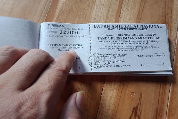 Baznas Purwakarta Tetapkan Zakat Fitrah Rp32.000 per Orang