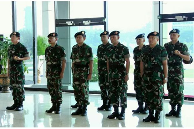 Seorang Pati TNI AD dan 8 Pati TNI AU Naik Pangkat