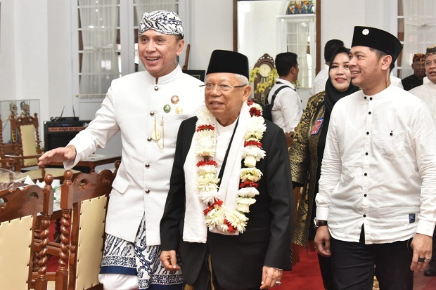 Maruf Amin Hadiri Halal Bihalal Keturunan Pangeran Leluhur Sumedang
