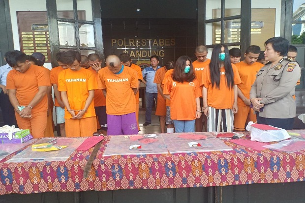 Dua Pekan, Polrestabes Bandung Ungkap 52 Kasus-Tangkap 37 Tersangka