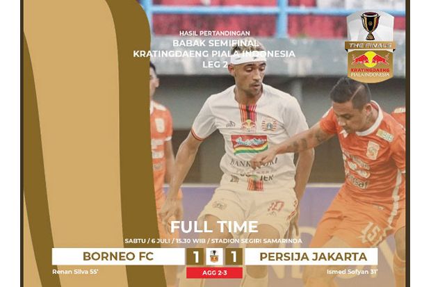 Melaju ke Final Piala Indonesia, Persija Tunggu Pemenang MU vs PSM