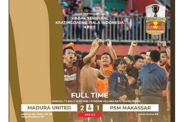 PSM Tantang Persija di Final Piala Indonesia