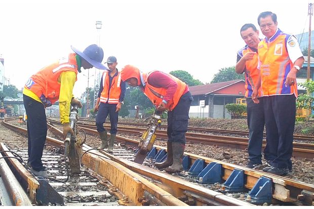 KA Galunggung Anjlok di Malangbong, Perjalanan Kereta Terganggu