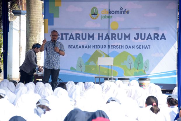 Diskominfo Jabar Sosialisasikan Citarum Harum di SMA Angkasa Lanud Sulaeman