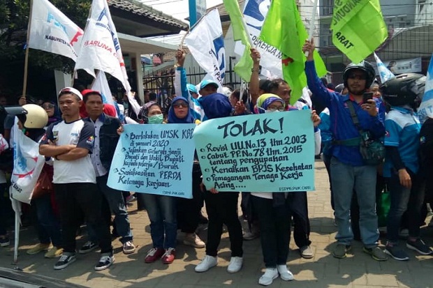 Buruh Desak DPRD KBB Tolak Kenaikan BPJS Kesehatan