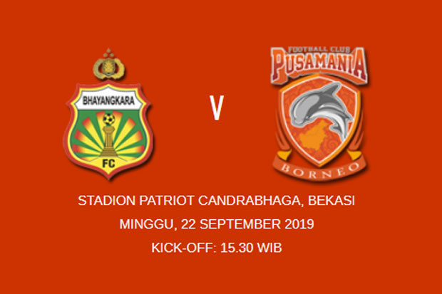 Jadwal Liga 1 Hari Ini: Bhayangkara FC vs Borneo FC
