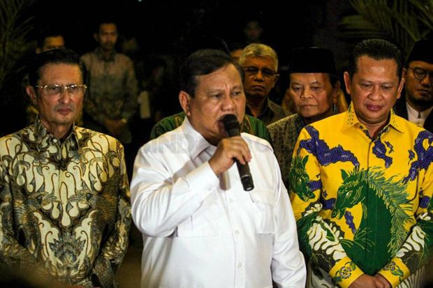 Prabowo Bakal Hadiri Pelantikan Joko Widodo-Maruf Amin