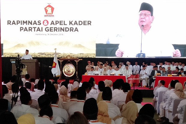 Di Depan Ribuan Kader Gerindra, Prabowo Subianto Sampaikan 3 Hal Ini