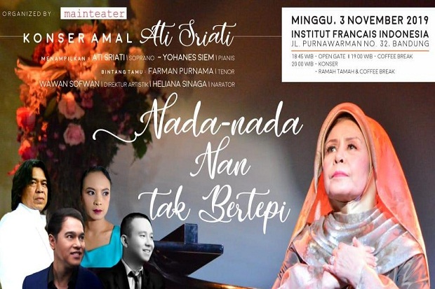 Malam Ini Konser Amal Nada-Nada Nan Tak Bertepi Digelar di IFI Bandung