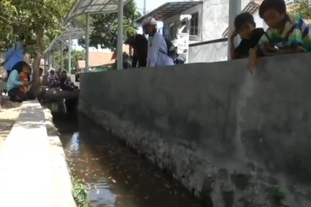 Cegah Warga Buang Sampah, Irigasi di Cirebon Jadi Tempat Budidaya Ikan