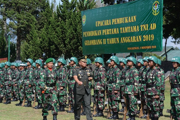 101 Siswa Dikmata TNI AD Ditempa di Dodik Secata Rindam Pangalengan