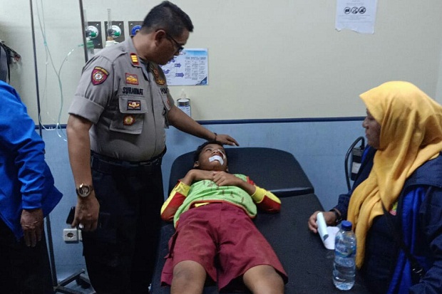 Mobil yang Ditumpangi 18 Siswa SD Pasirkaliki Terguling, 9 Anak Terluka