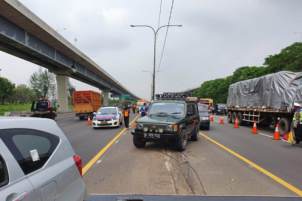 PT Jasa Marga Berlakukan Contraflow di Km 47-61 Arah Cikampek