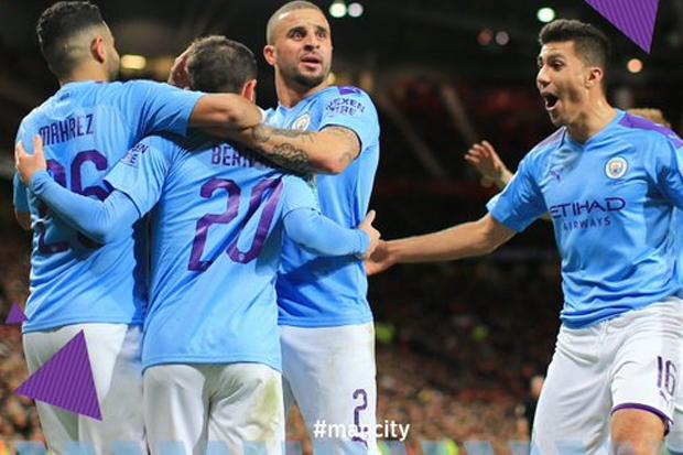 MU Dikalahkan Manchester City di Leg Pertama Semifinal Piala Liga Inggris