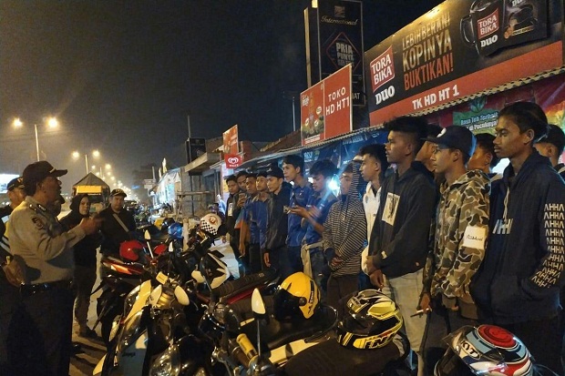 Antisipasi Balapan Liar di Kabupaten Bandung, Polisi Gelar Patroli Malam