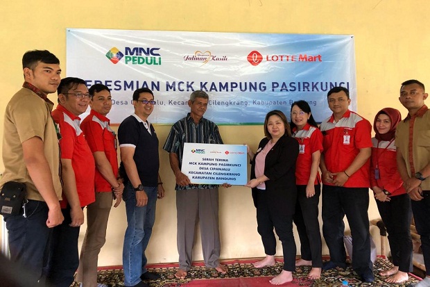 MNC Peduli-Lotte Mart Resmikan MCK untuk Warga Pasirkunci Kabupaten Bandung
