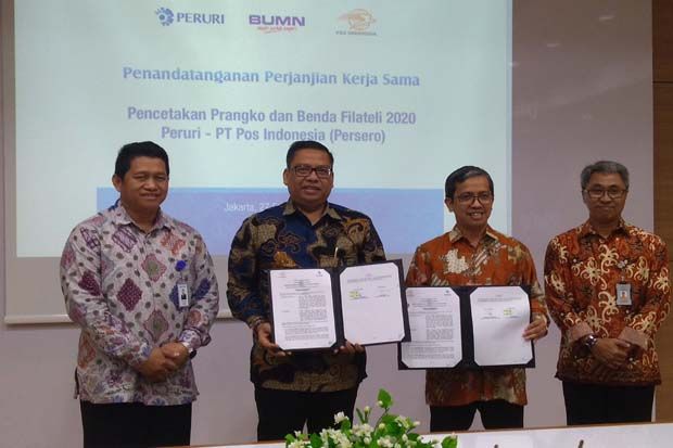 PT Pos Indonesia dan Peruri Teken Kerja Sama Terkait Pencetakan Perangko dan Benda Filateli