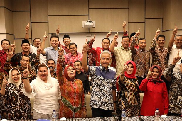 36 Kepala Daerah se-Jawa Tengah Deklarasi Dukung Jokowi-Maruf Amin
