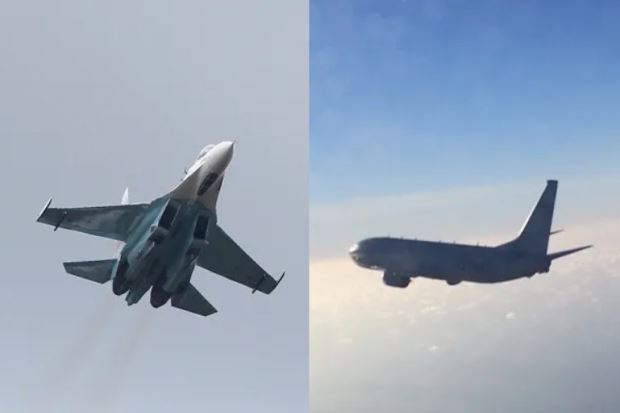 Pesawat Mata-mata AS Dicegat Jet Tempur Su-27 Rusia di Baltik
