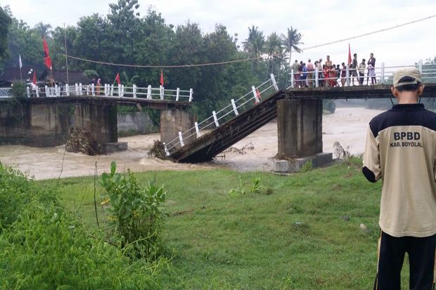 Jembatan Repaking Putus, Pemkab Boyolali Siapkan Jembatan Darurat