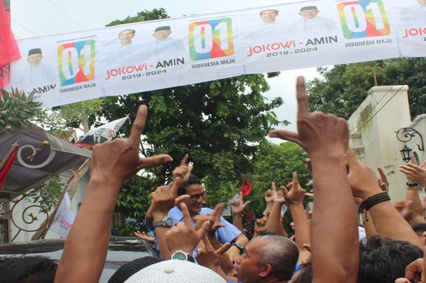 Lokasi Acara Sandi di Solo Dikepung Spanduk Jokowi-Maruf Amin