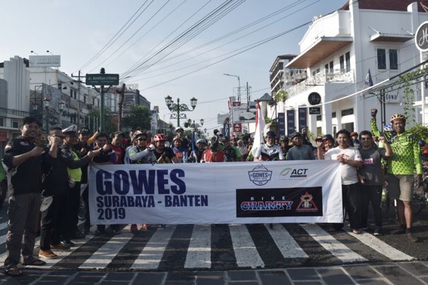 Dilepas Goweser Jogja Peduli, Relawan ACT Lanjut Bersepeda ke Banten
