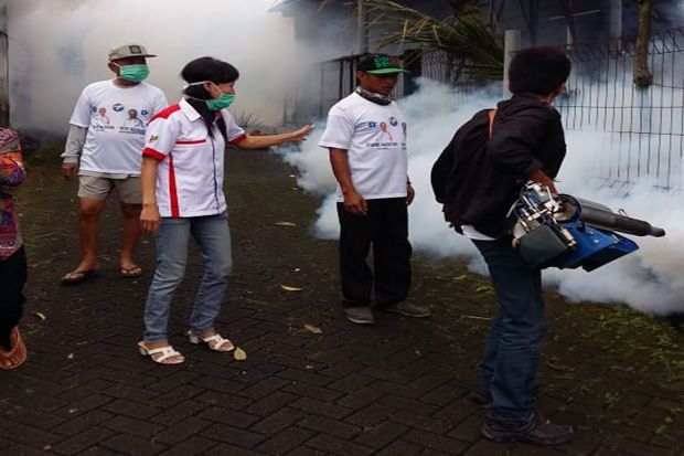 Tiga Anak Terserang DBD, Partai Perindo Asapi 180 Rumah di Semarang