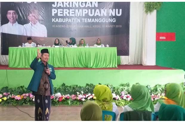 Kiai dan Perempuan NU Temanggung Turba Menangkan Jokowi-Amin