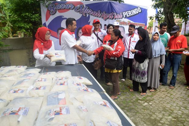 Caleg Perindo Kota Semarang All Out Geber Bazar Murah