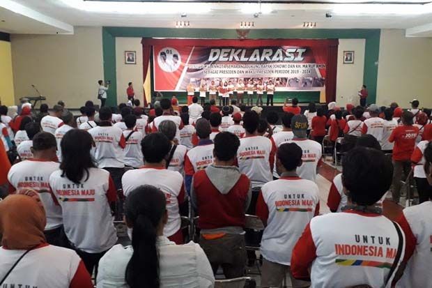 1.500 Penyapu Jalan di Semarang Bulat Dukung Jokowi