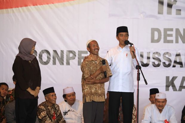 Jokowi Kunjungi Ponpes Keturunan Senapati Perang Pangeran Diponegoro