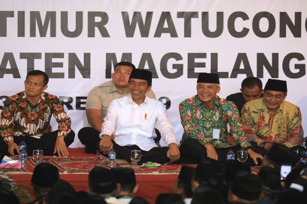 Jokowi Dapat Doa Khusus saat Kunjungi Ponpes di Magelang