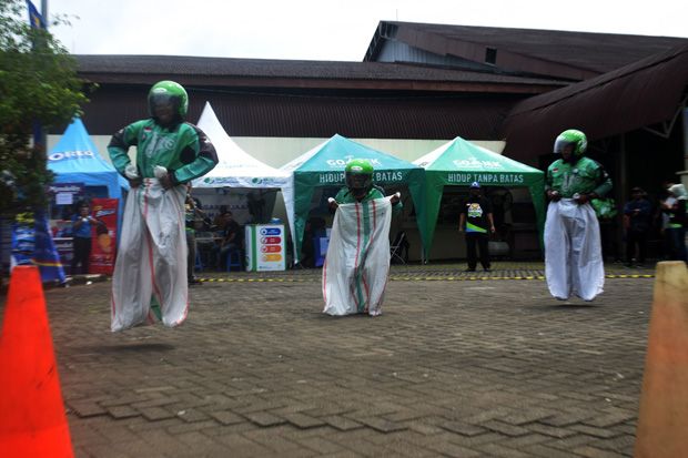 Balap Karung dan Gobak Sodor Ramaikan Festival Olahraga Mitra Gojek